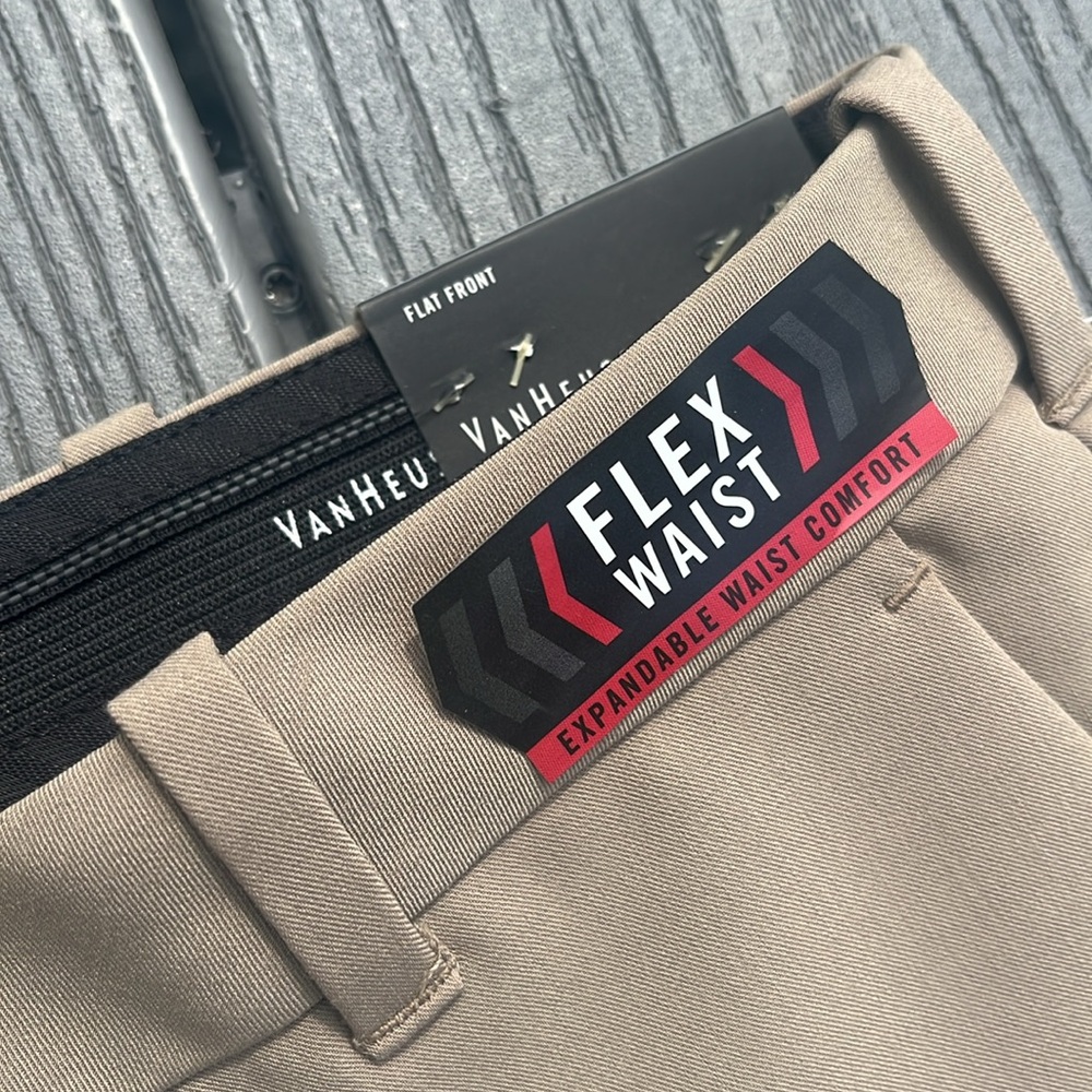 Van Heusen Men's Khaki Dress Pants - Picture 4 of 9